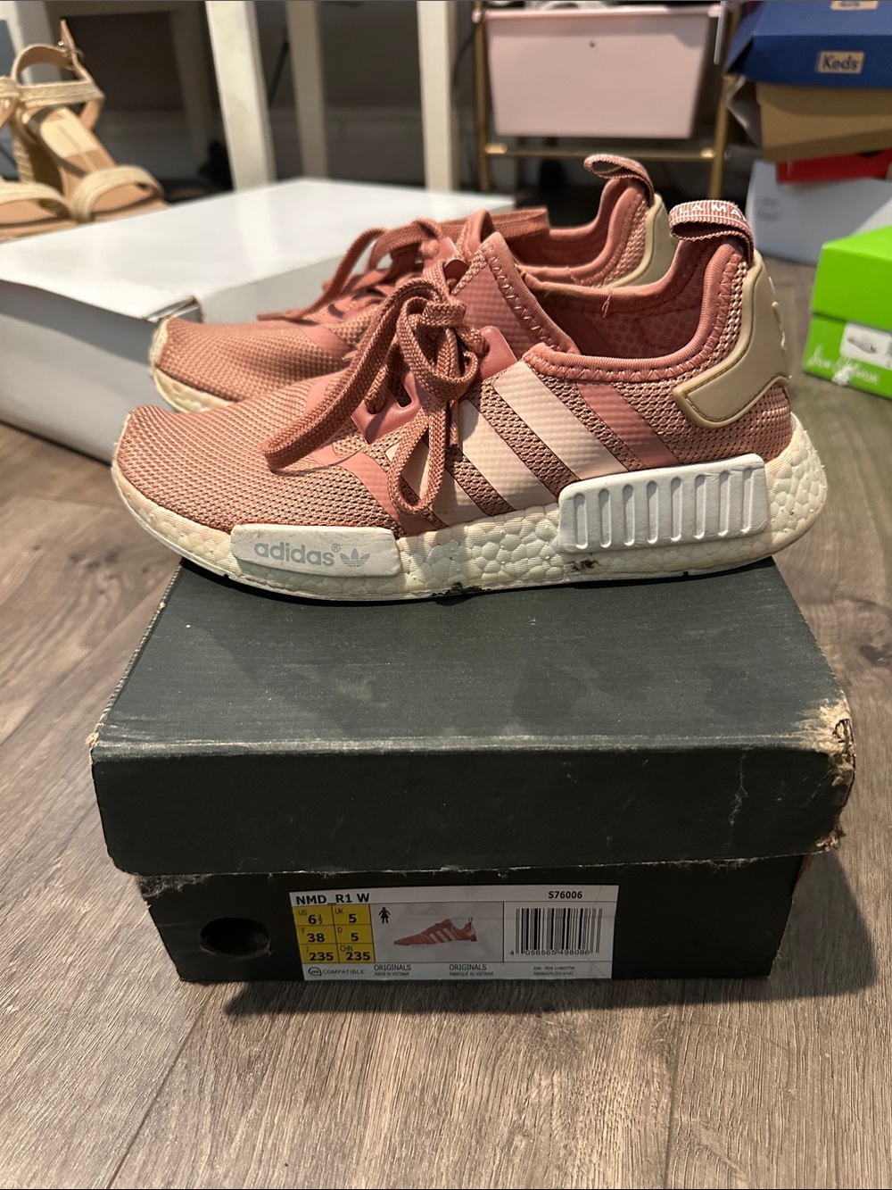 adidas NMD R1 Dusty Rose & Cream Women's Sneakers
